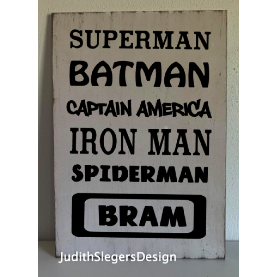 tekstbord superman